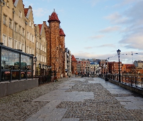 Promenada, Kamienice, Zabytkowe, Motława, Gdańsk