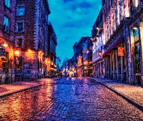 Ulica, Miasto nocą