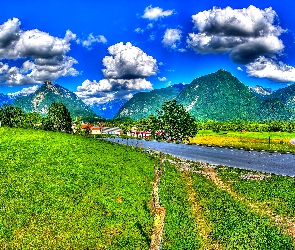 Droga, Chmury, Słowenia, Góry
