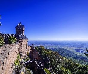 Francja, Alzacja, Zamek Haut-Kœnigsbourg, Miasteczko Orschwiller