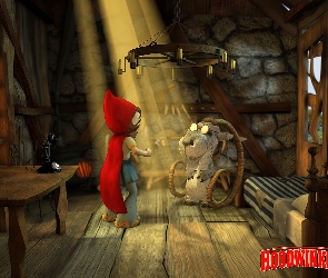 Czerwony Kapturek prawdziwa historia, Hoodwinked The True Story of Red Riding Hood, kozioł