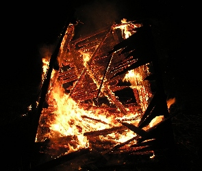 Drewno, Ogień