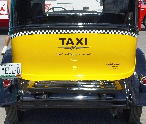 TAXI , tył samochodu, Plymouth