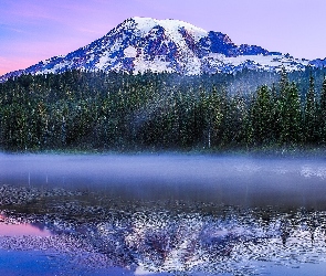 Mgła, Jezioro, Stany Zjednoczone, Góry