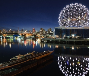 Nocą, Vancouver, World, Telus, Of, Science