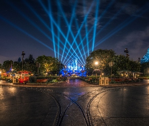 Zjednoczone, Stany, Wesołe, USA, Disneyland, Park, Miasteczko