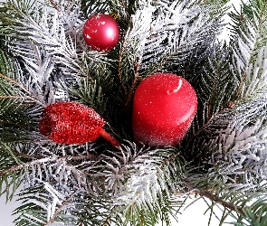 Bombka, Świeca, Stroik, Gałązki