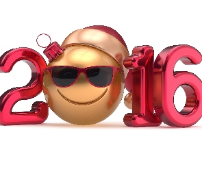 2016, Sylwester, Grafika, 3D