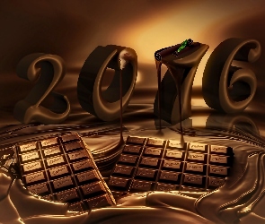 2016, Czekolada, Nowy Rok
