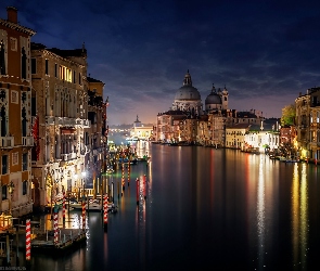 Nocą, Włochy, Wenecja