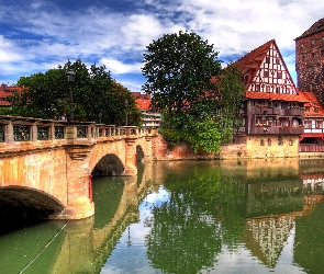 Most, Rzeka, Niemcy, Norymberga