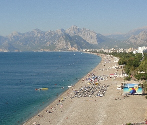 Antalya, Wybrzeże, Plaża, Turcja