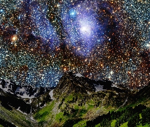 Noc, Gwiazdy, Góry