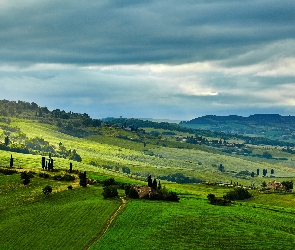 Toskania, Wzgórza, Włochy