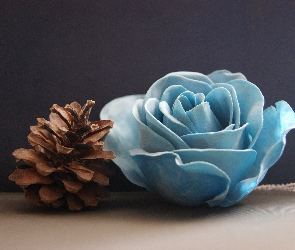 Szyszka, Niebieski, Kwiat