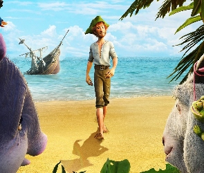 Okręt, Zatopiony, Robinson Crusoe, Morze