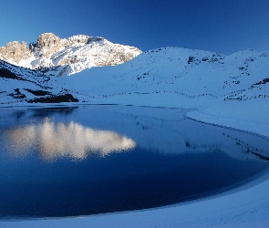 Góry, Jezioro, Zima