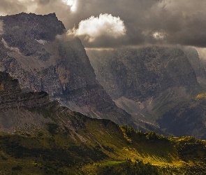 Chmury, Las, Góry, Łąki