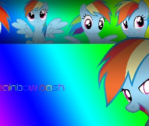 tęcza, znaczek, My little pony, Rainbow Dash