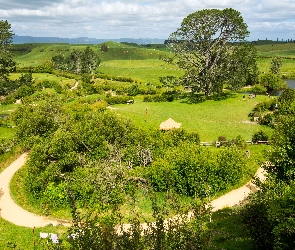 Nowa Zelandia, Droga, Matamata Hobbiton Park