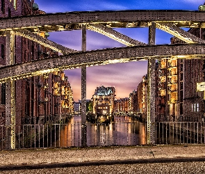 Niemcy, Domy, Most, Hamburg
