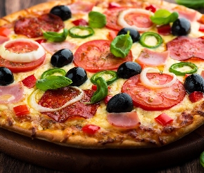Pizza, Warzywami, Serem, I, Z