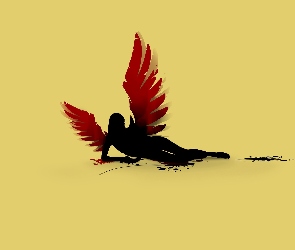 Kobieta, Anioł, Grafika