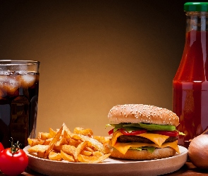 Hamburger, Coca-Cola, Ketchup