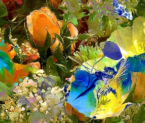 Grafika, Kwiaty