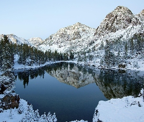 Zima, Jezioro, Góry