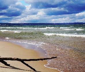 Fale, Plaża, Morze, Bałtyk