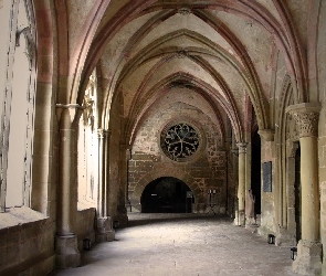 Niemcy, Maulbronn, Krużganek, Korytarz, Opactwo Maulbronn, Klasztor