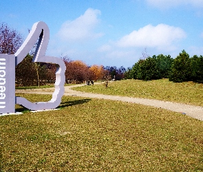 Park, Ścieżka, Freedom, Instalacja Artystyczna
