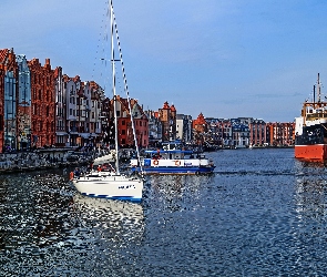 Gdańsk, Statki, Motława, Zabytki