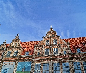 Gdańsk, Niebo, Pobrzerze, Kamienice, Długie