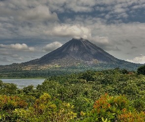 Wulkan, Arenal, Roślinność, Pyły, Wulkaniczne, Kostaryka