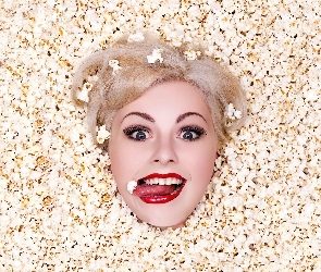 Kobiety, Popcorn, Twarz