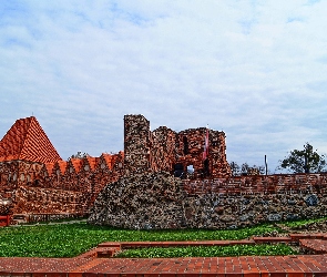 Ruiny, Zamku, Toruń