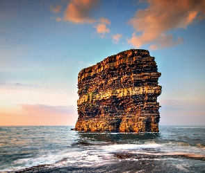 Skały, Morze, Irlandia, County Mayo