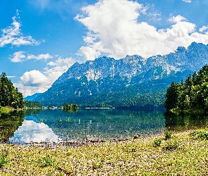 Obłoki, Jezioro, Góry, Las