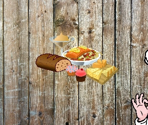 Grafika, Kucharz, Jedzenie, Wypieki