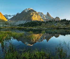 Jezioro, Odbicie, Góry