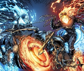 Płomienie, Walka, Ghost Rider