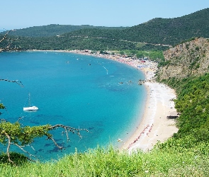 Wybrzeże, Plaża, Zatoka, Morze