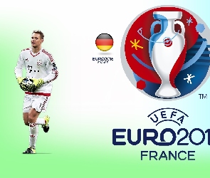 Euro 2016, Logo, Piłkarz