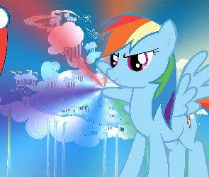 My Little Pony, Cloudsdale, Znaczek, Rainbow Dash