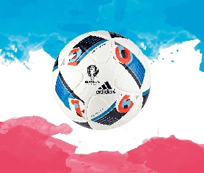 Euro 2016, Francuskiej, Kolory, Flagi, Piłka