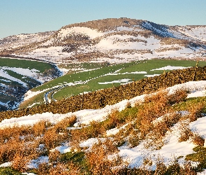 Góry, Śnieg, Łąki