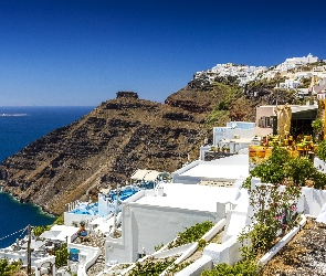Kurort, Wyspa, Grecja, Santorini