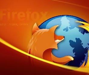 Pomarańczowe, Firefox, Tło